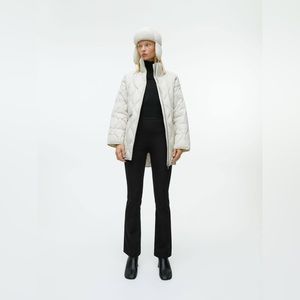 Arket cropped cotton stretch trousers